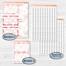 Valentine Book Kit | 7x9 Plum Daily Planner Kit Stickers | Romance | KIT-509-L