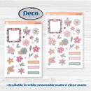 Soft Pink Florals | Weekly Sticker Kit for Vertical Planners like Erin Condren | I Pick You | KIT-510-A
