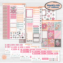 Soft Pink Florals | Weekly Sticker Kit for Vertical Planners like Erin Condren | I Pick You | KIT-510-A