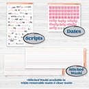 Soft Pink Florals | Weekly Add-On Planner Kit Stickers | I Pick You | KIT-510-B