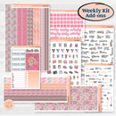 Soft Pink Florals | Weekly Add-On Planner Kit Stickers | I Pick You | KIT-510-B