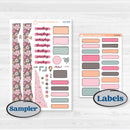 Soft Pink Florals | Journaling or Scrapbooking Kit | Creative Junk Journal Planner Stickers | I Pick You | KIT-510-D