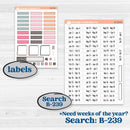 Soft Pink Florals | Hobonichi Weeks Weekly Planner Kit Stickers | I Pick You | KIT-510-F