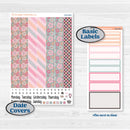 Soft Pink Florals | 7x9 Erin Condren Daily Duo Planner Kit Stickers | I Pick You | KIT-510-K