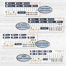 Woodland Birthday Celebration Stickers | Weekly Sticker Kit for Vertical Planners like Erin Condren | Confetti | KIT-511-A