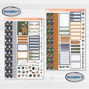 Woodland Birthday Celebration Stickers | Weekly Sticker Kit for Vertical Planners like Erin Condren | Confetti | KIT-511-A