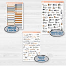 Woodland Birthday Celebration Stickers | Hobonichi Cousin Weekly & Daily Planner Kit Stickers | Confetti | KIT-511-E