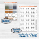 Woodland Birthday Celebration Stickers | Hobonichi Weeks Weekly Planner Kit Stickers | Confetti | KIT-511-F