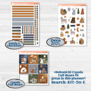 Woodland Birthday Celebration Stickers | Erin Condren Weekly Dashboard Planner Kit Stickers | Confetti | KIT-511-G