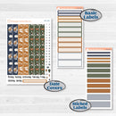 Woodland Birthday Celebration Stickers | 7x9 Plum Daily Planner Kit Stickers | Confetti | KIT-511-L