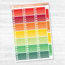 Ombre Checklist Boxes | Planner Stickers | B-836