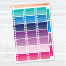 Ombre Checklist Boxes | Planner Stickers | B-836