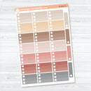 Ombre Checklist Boxes | Planner Stickers | B-836