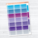Ombre Checklist Boxes | Planner Stickers | B-836