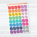 No School Mini Corner Flags | Monthly Planner Stickers | B-268