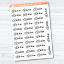 Bill Due F18 Event Labels | Planner Stickers | E-030