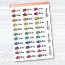 Bill Due F18 Event Labels | Planner Stickers | E-030