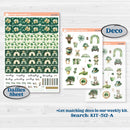 St. Patrick’s Day | Hobonichi Cousin Weekly & Daily Planner Kit Stickers | Emerald Isle | KIT-512-E