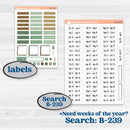 St. Patrick’s Day | Hobonichi Weeks Weekly Planner Kit Stickers | Emerald Isle | KIT-512-F