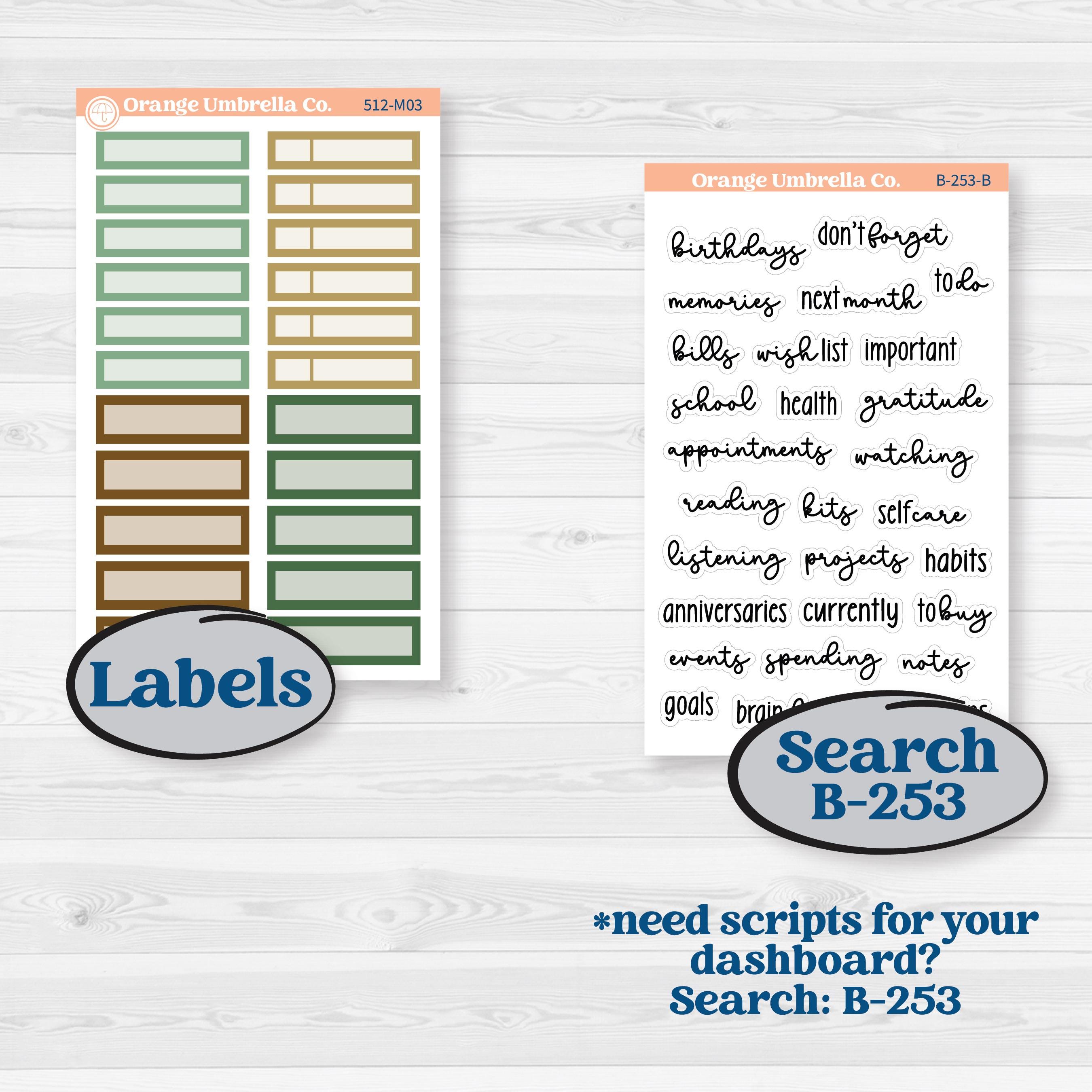 St. Patrick’s Day | A5 Erin Condren Monthly & Productivity Dashboard Sticker Kit | Emerald Isle | KIT-512-M