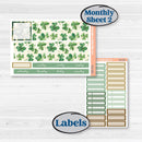 St. Patrick’s Day | Hobonichi Cousin Monthly Planner Kit Stickers | Emerald Isle | KIT-512-S