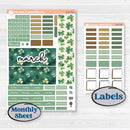St. Patrick’s Day | Hobonichi Weeks Monthly Planner Kit Stickers | Emerald Isle | KIT-512-T