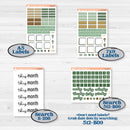 St. Patrick’s Day | A5 or 7x9 Create Your Own Monthly or Dashboard Universal | Monthly & Reading Log Sticker Kit | Emerald Isle | KIT-512-U