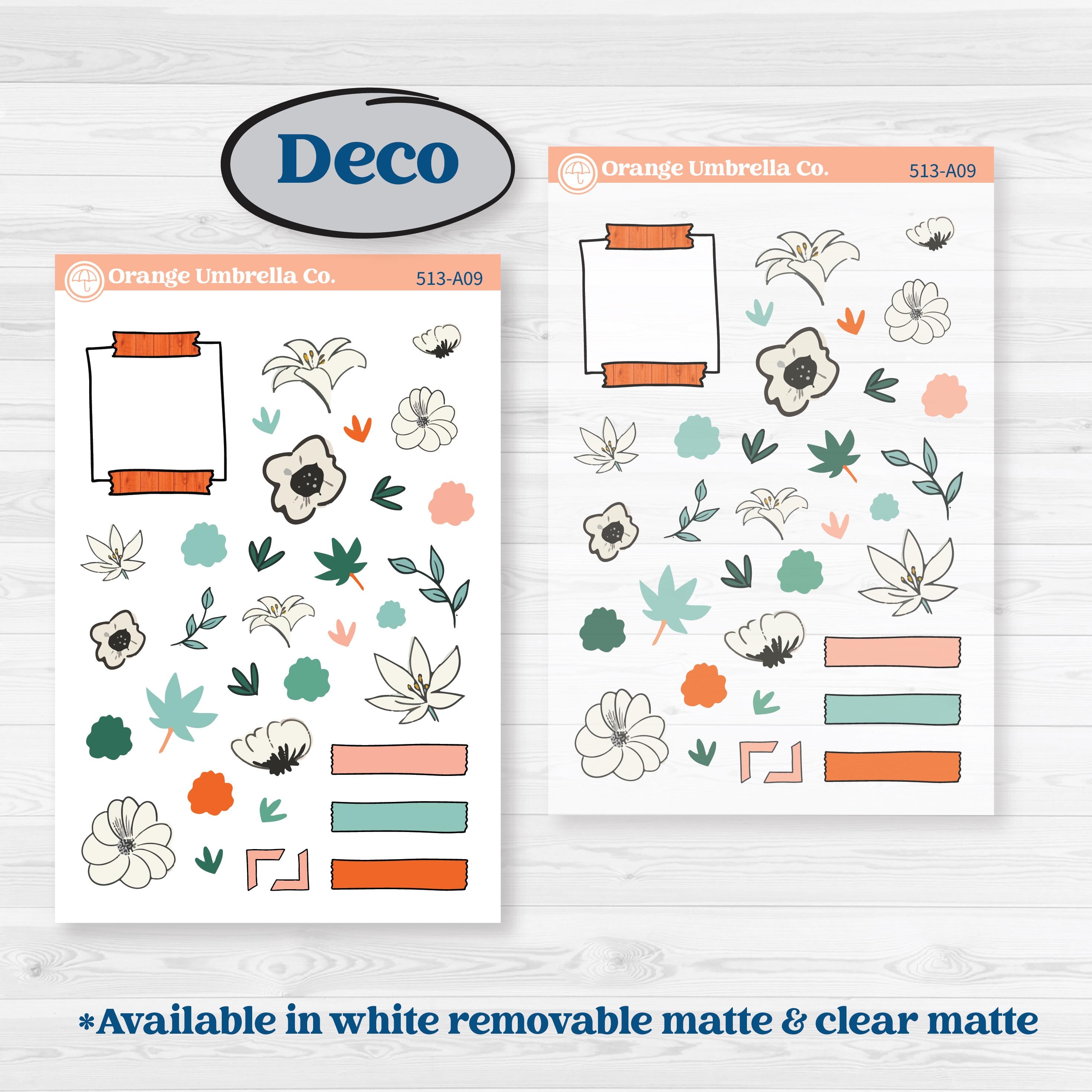 Playful March Florals | Weekly Sticker Kit for Vertical Planners like Erin Condren | Millie | KIT-513-A