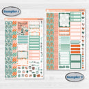 Playful March Florals | Weekly Sticker Kit for Vertical Planners like Erin Condren | Millie | KIT-513-A