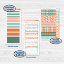 Playful March Florals | 7x9 Erin Condren Daily Duo Planner Kit Stickers | Millie | KIT-513-K