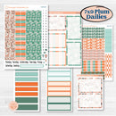 Playful March Florals | 7x9 Plum Daily Planner Kit Stickers | Millie | KIT-513-L