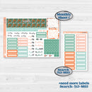 Playful March Florals | A5 Plum Monthly & Dashboard Planner Kit Stickers | Millie | KIT-513-P