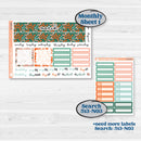 Playful March Florals | 7x9 Plum Monthly & Dashboard Planner Kit Stickers | Millie | KIT-513-Q