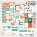 Playful March Florals | Weekly Sticker Kit for Vertical Planners like Erin Condren | Millie | KIT-513-A