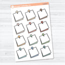 Large Push Pin Doodle Labels | Planner Stickers | C-473