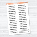 2026 Dates of the Month Stickers | F18 | Planner Stickers | B-818–823-B