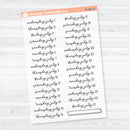 2026 Dates of the Month Stickers | F18 | Clear Matte Planner Stickers | B-830–835-BCM