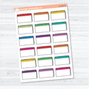 Large Top Spiral Journaling Labels | Planner Stickers | C-474