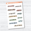 Hand Doodled Months of the Year Stickers | Layered Script Planner Stickers | B-407