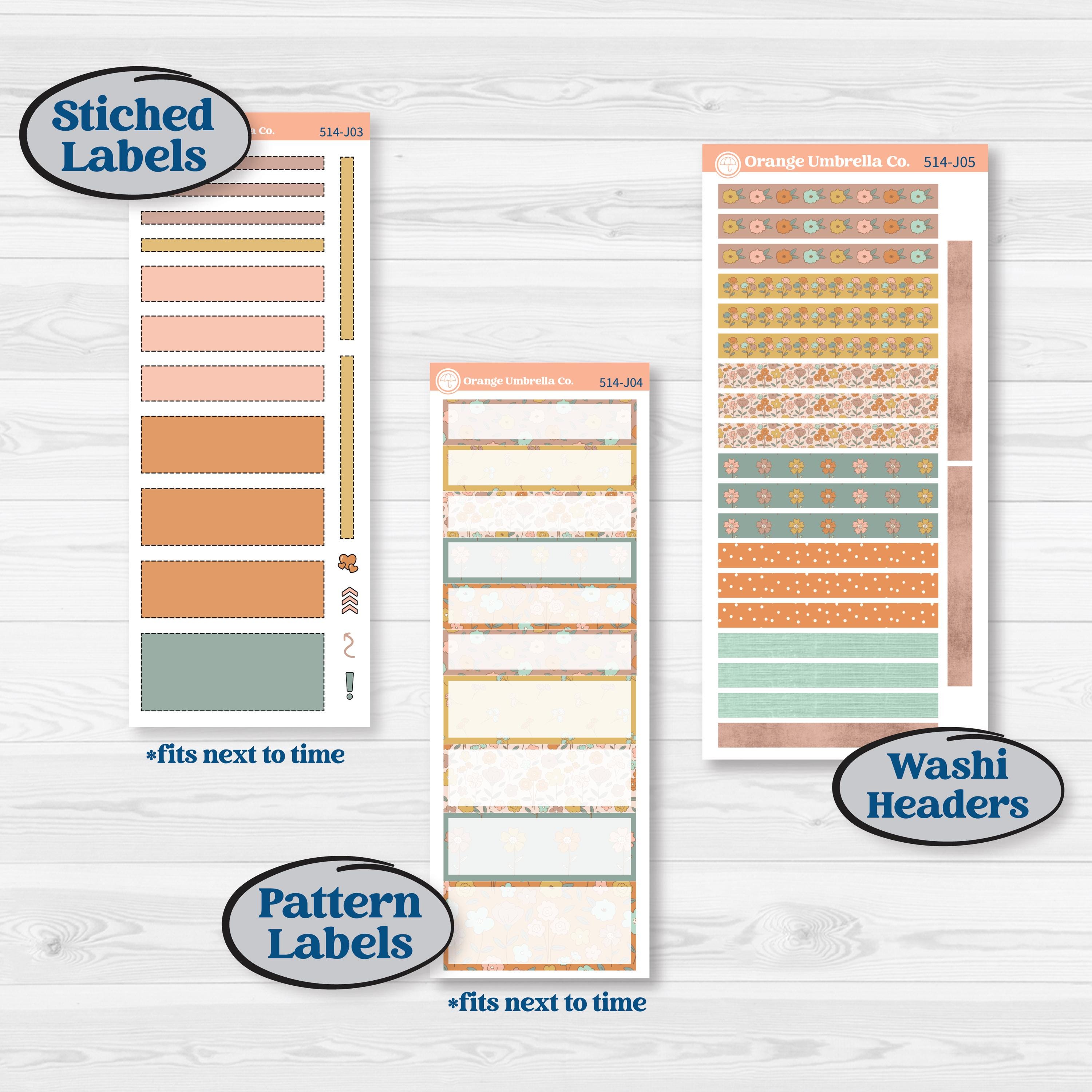 Early Spring Florals | A5 Daily Duo Planner Kit Stickers | Grow | KIT-514-J