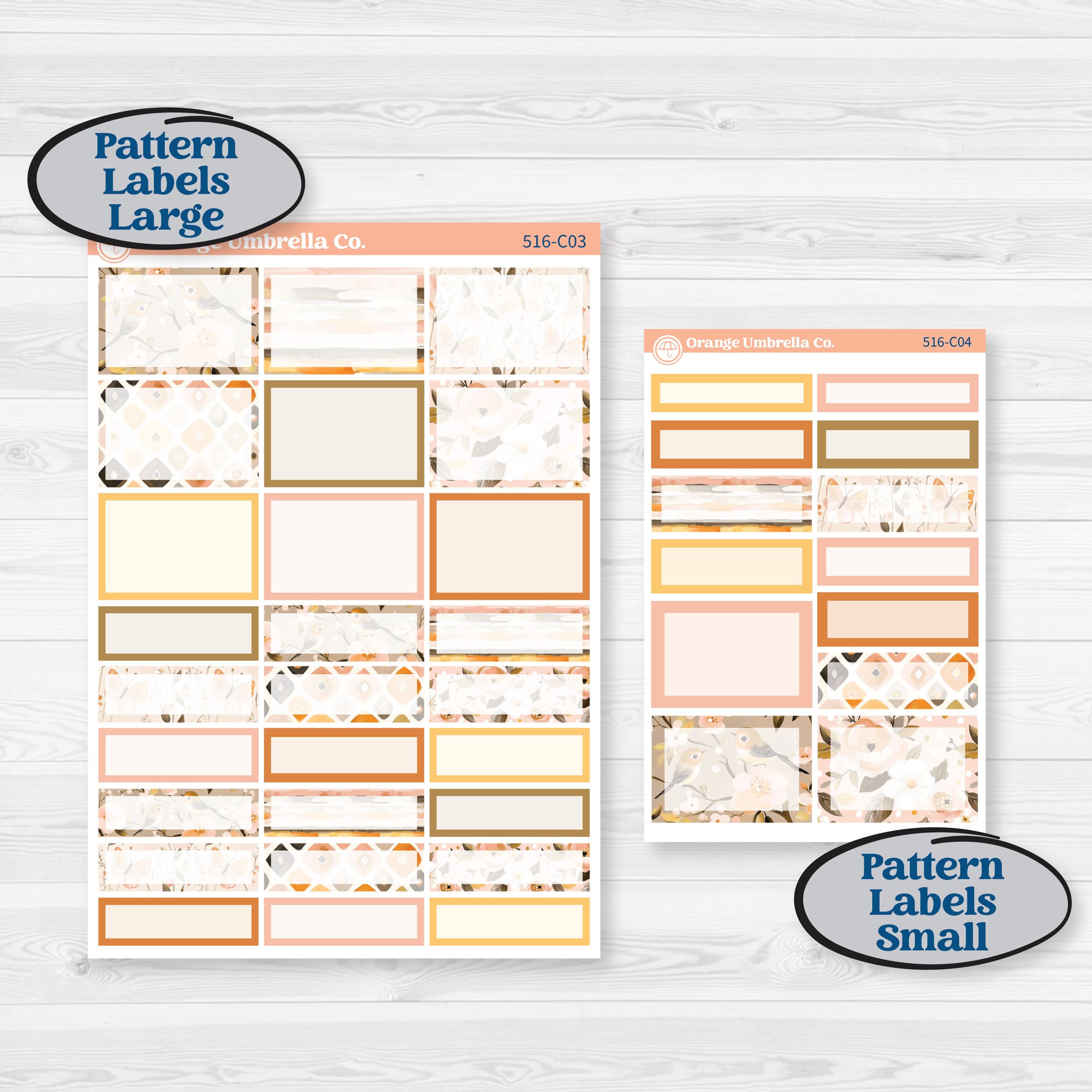 Spring Birds | Weekly Add-On Labels Planner Kit Stickers | Nectar | KIT-516-C