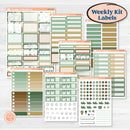 St. Patrick’s Day | Weekly Add-On Labels Planner Kit Stickers | Emerald Isle | KIT-512-C