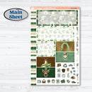 St. Patrick’s Day | Plum Vertical Priorities 7x9 Planner Kit Stickers | Emerald Isle | KIT-512-H