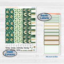 St. Patrick’s Day | 7x9 Erin Condren Daily Duo Planner Kit Stickers | Emerald Isle | KIT-512-K