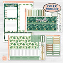 St. Patrick’s Day | 7x9 Erin Condren Life Planner Monthly & Dashboard Sticker Kit | Emerald Isle | KIT-512-N