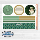 St. Patrick’s Day | 8.5x11 Plum Monthly & Dashboard Planner Kit Stickers | Emerald Isle | KIT-512-R