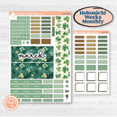St. Patrick’s Day | Hobonichi Weeks Monthly Planner Kit Stickers | Emerald Isle | KIT-512-T