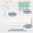 Playful March Florals | Weekly Add-On Planner Kit Stickers | Millie | KIT-513-B