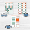 Playful March Florals | Weekly Add-On Labels Planner Kit Stickers | Millie | KIT-513-C