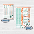 Playful March Florals | A5 Daily Duo Planner Kit Stickers | Millie | KIT-513-J